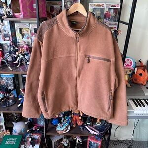 Cabela’s Brown Fleece Jacket Men’s XXL Outdoor Zip Up